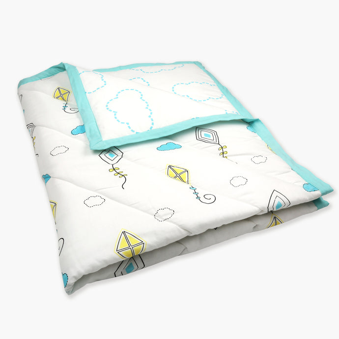 Fly Away High - Organic Quilt (Night Blanket) - Oranges and Lemons