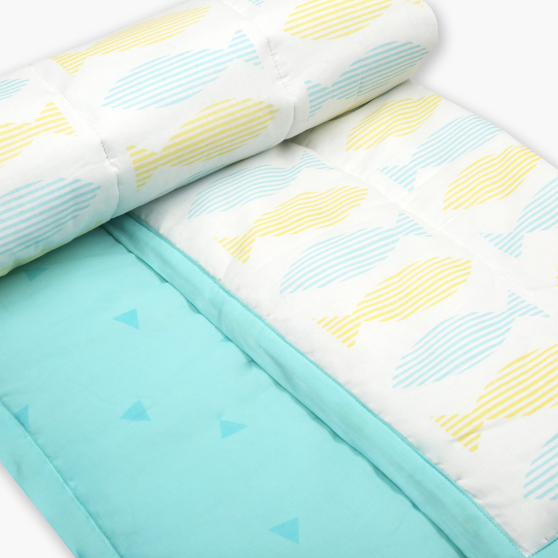Counting Fish - Organic Cot Bedding Set - Oranges and Lemons