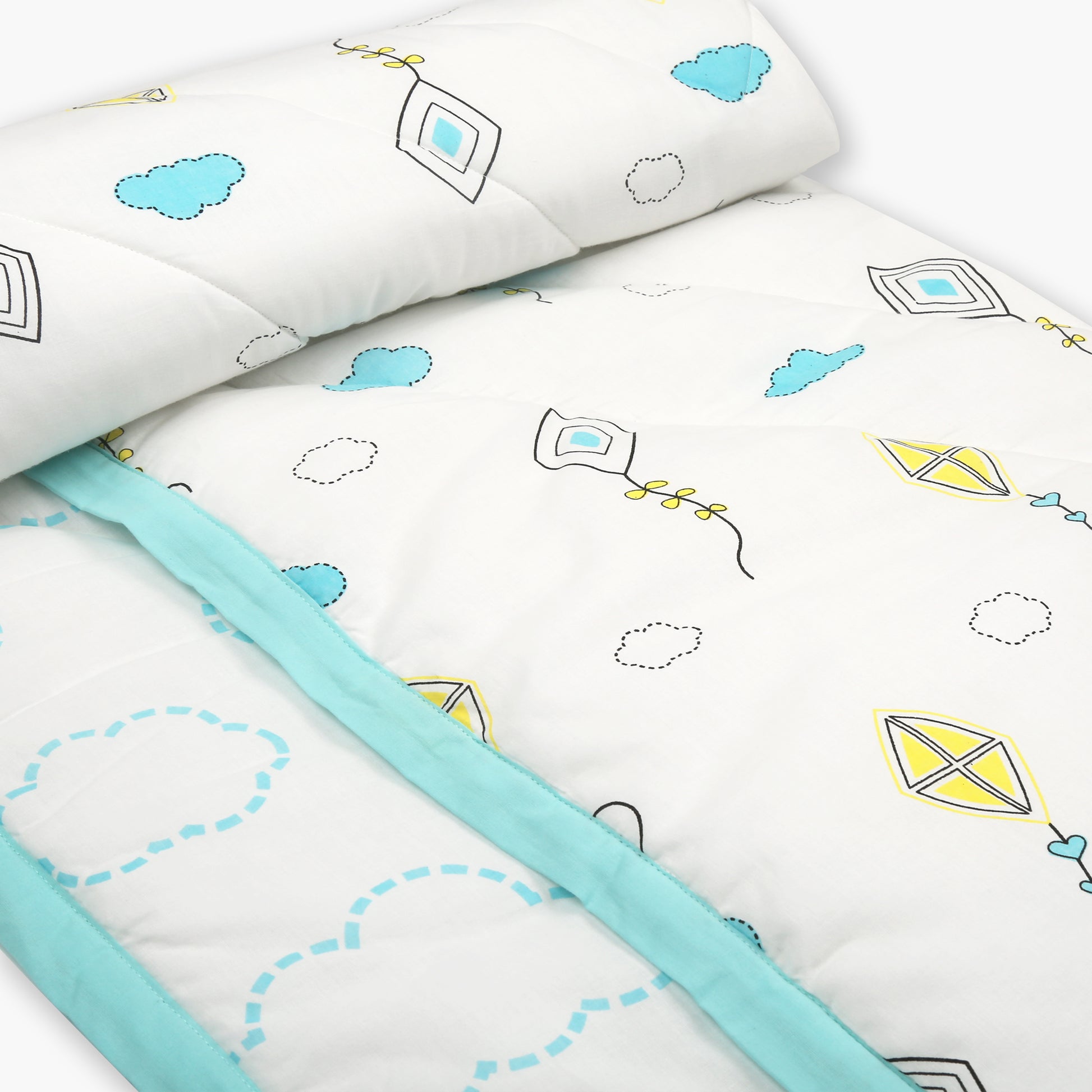 Fly Away High - Organic Quilt (Night Blanket) - Oranges and Lemons