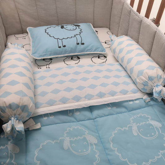 Organic Cot Bedding Set - Oranges and Lemons