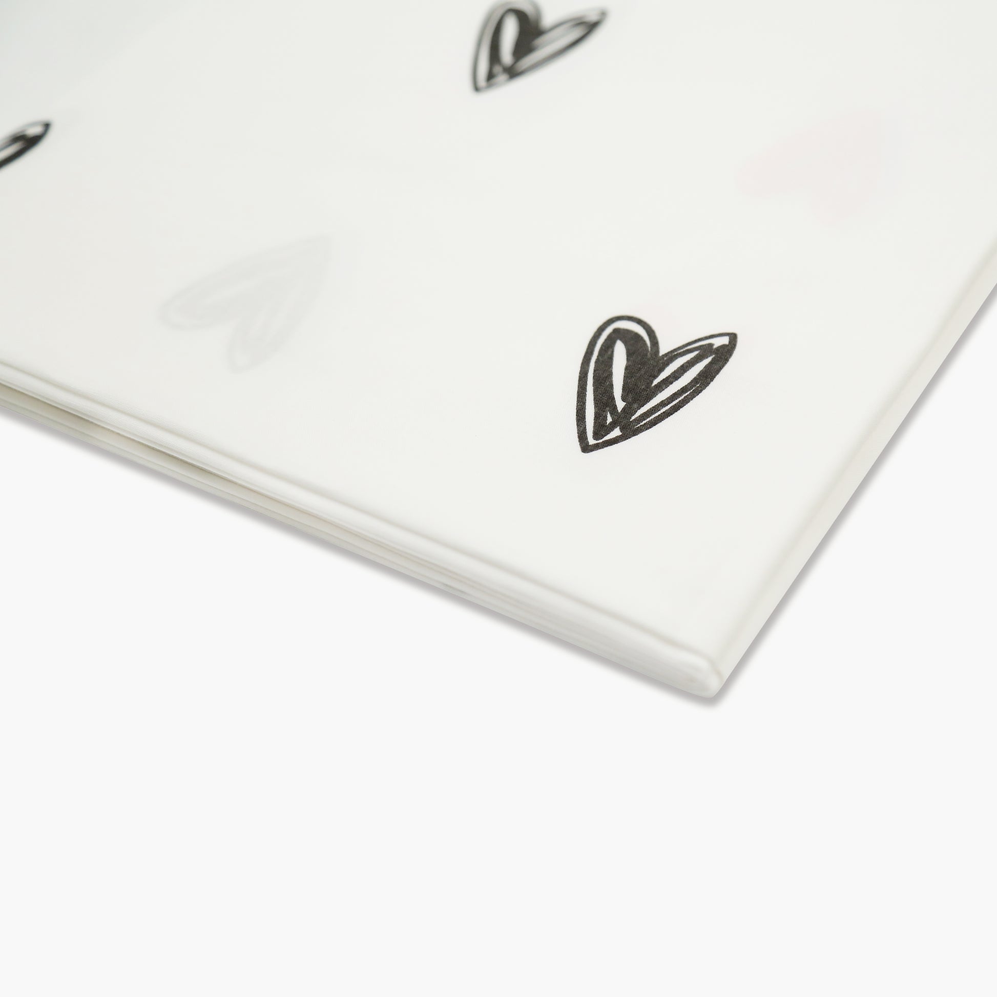 Little Hearts - Organic Cot Sheet - Oranges and Lemons