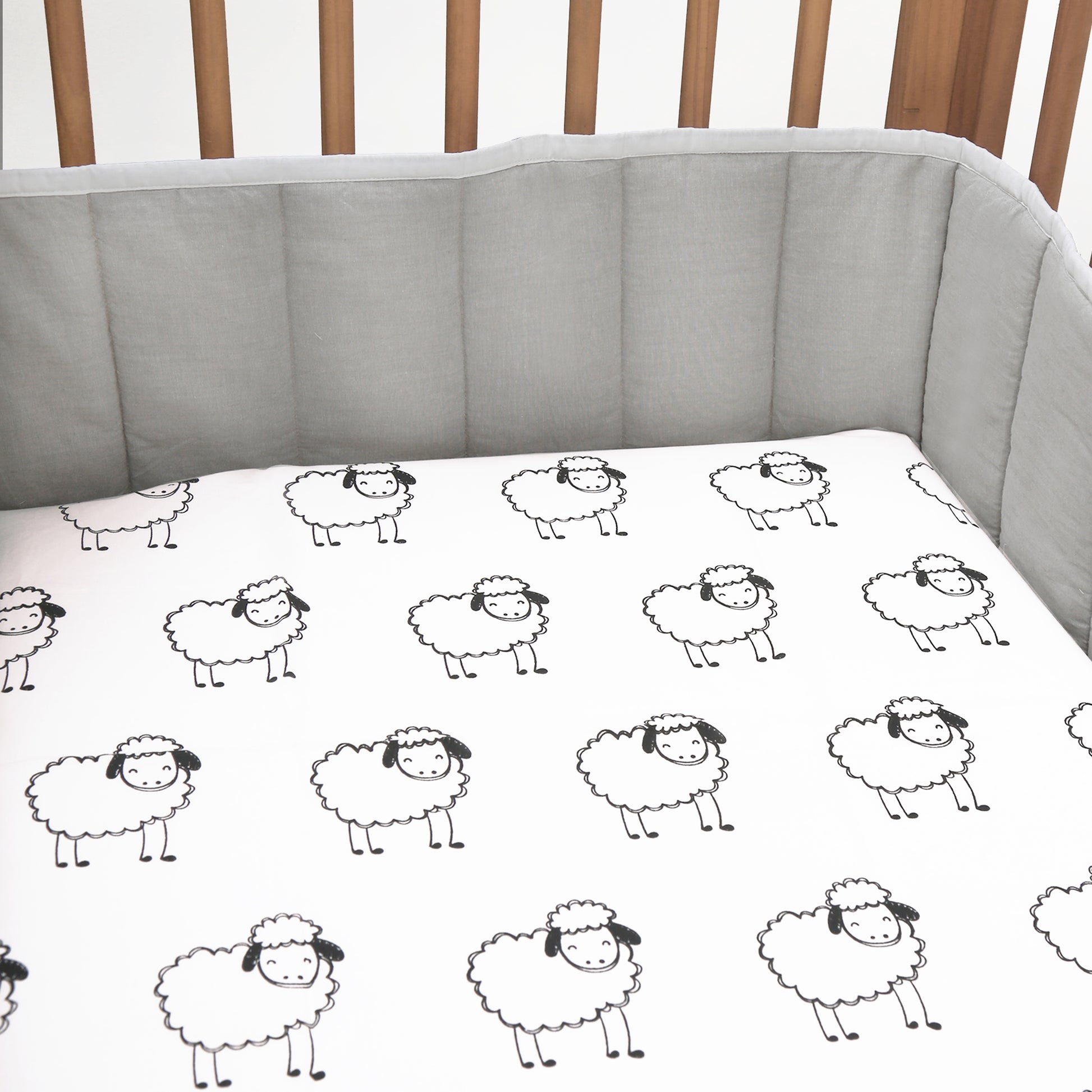Fitted Cot Sheet - Oranges and Lemons