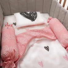 Load image into Gallery viewer, Little Hearts - Organic Cot Bedding Sets - Oranges and Lemons
