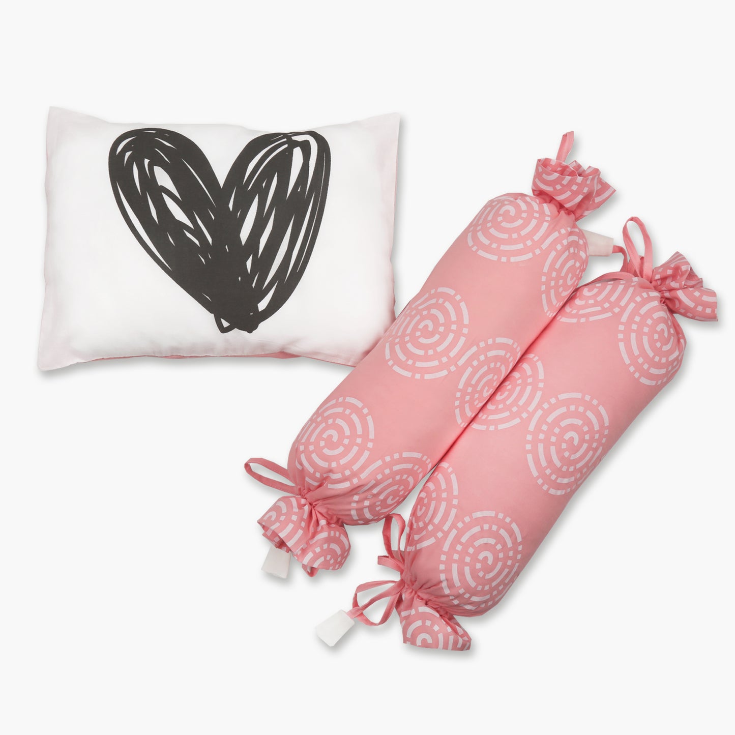 Little Hearts - Organic Cot Bedding Sets - Oranges and Lemons