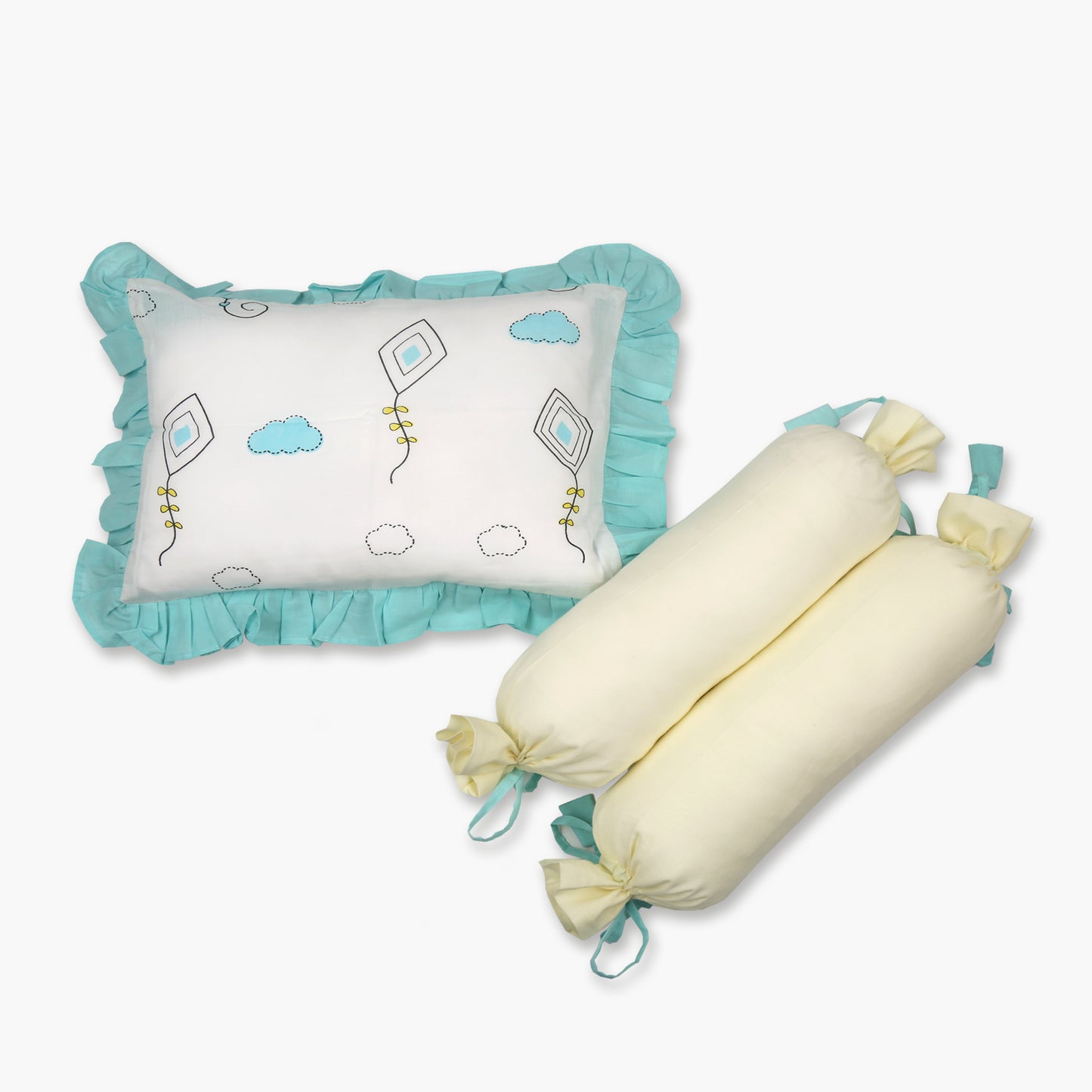 Fly Away High - Organic Cot Bedding Set - Oranges and Lemons