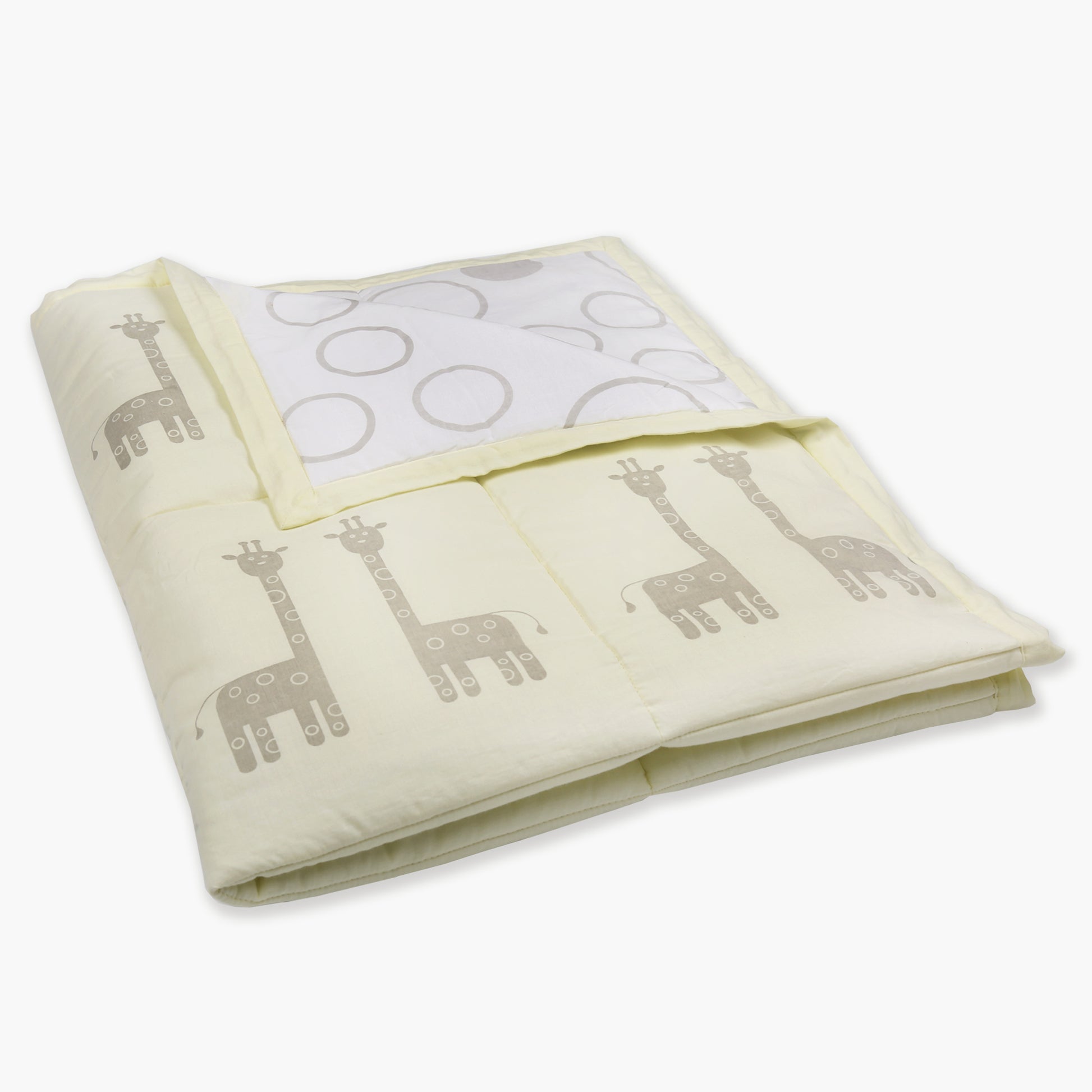 The Giraffes - Organic Quilt (Night Blanket) - Oranges and Lemons